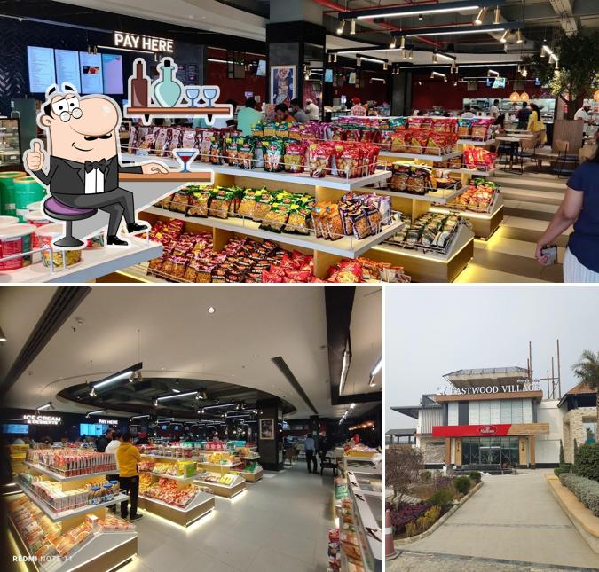 The interior of Eastwood village