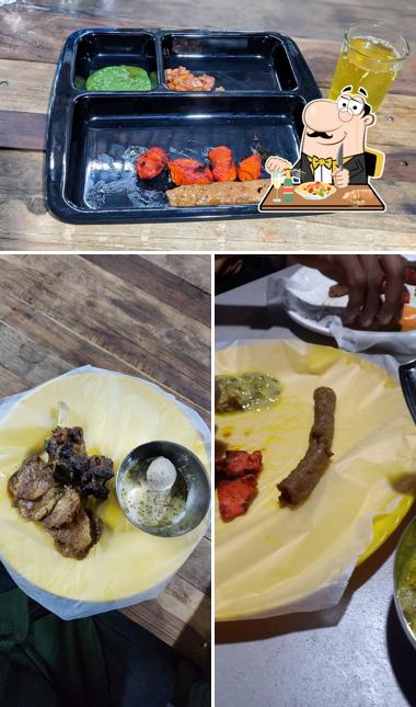 Food at Kashmiri Kabab centre