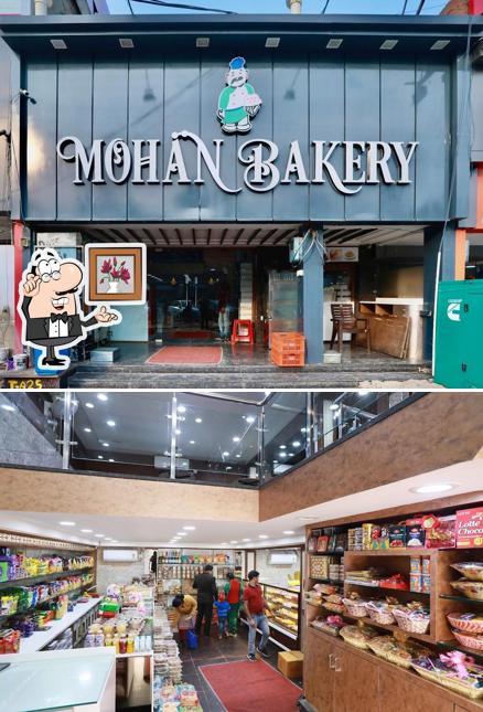 The interior of Mohan Bakery
