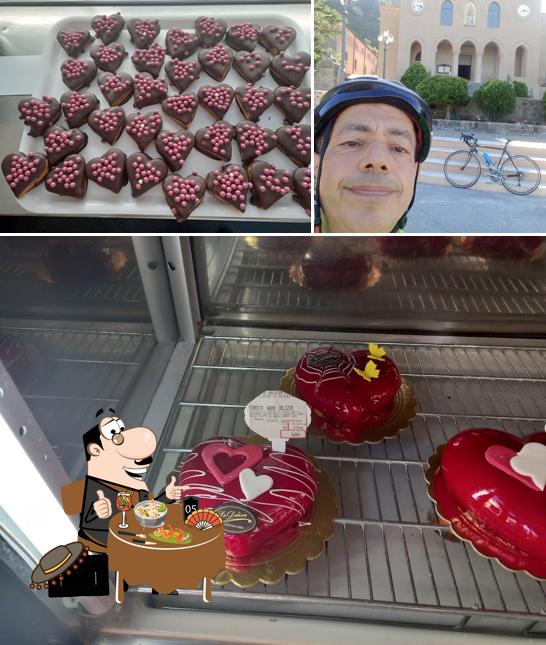 Tra le varie cose da Pasticceria Gelateria "Le Delizie" si possono trovare la cibo e esterno