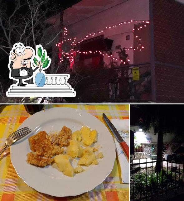 La immagine di esterno e cibo da Trattoria da Rosa