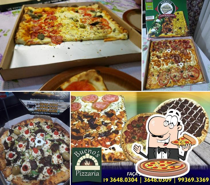 Bueno's Pizza quadrada