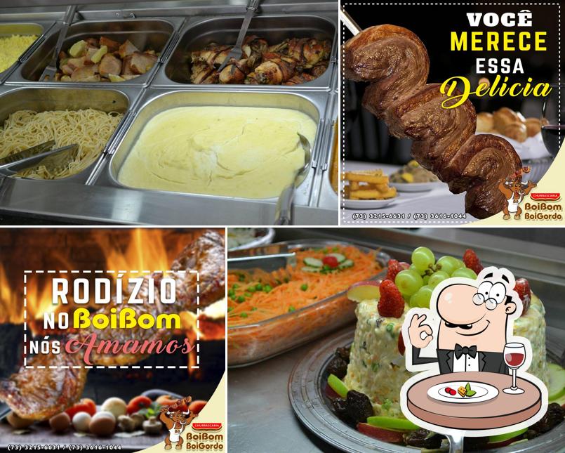 Comida em Churrascaria Boi Gordo