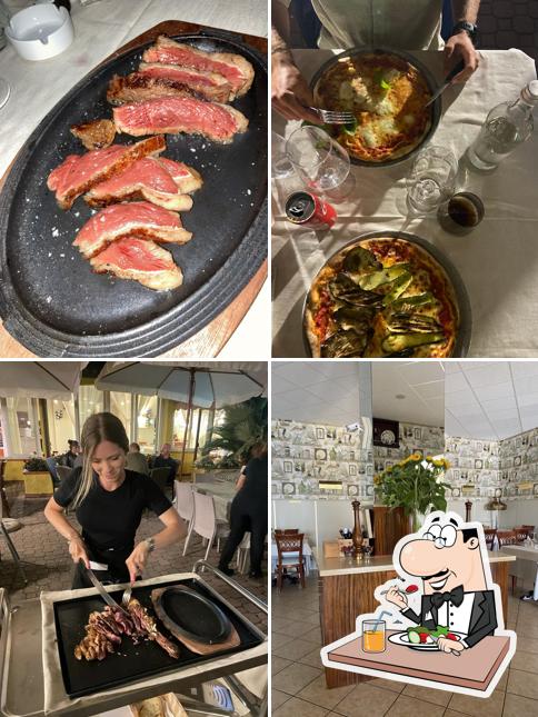 Questa è la foto che presenta la cibo e interni di Ristorante Il Panorama