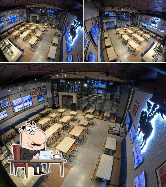 Check out how Buffalo Wild Wings (BWW One Golden Mile, Kokapet) looks inside