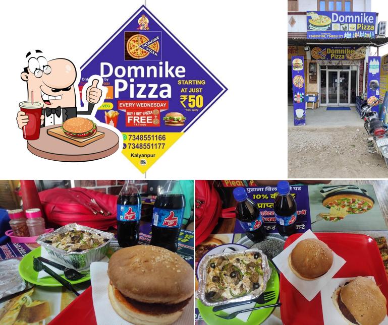 Try out a burger at Domnike Pizza