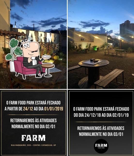 O interior do Farm Food Park