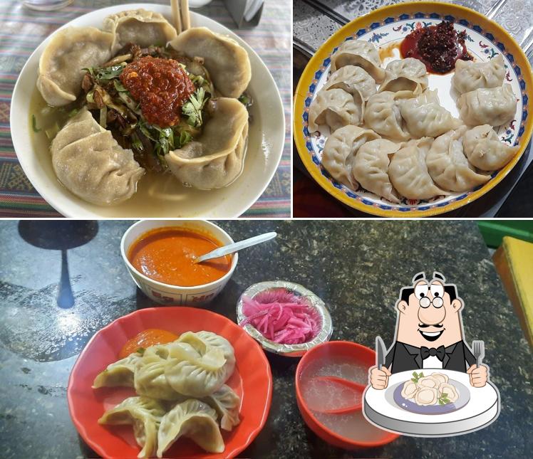 Dumplings at Tibetan Dhaba