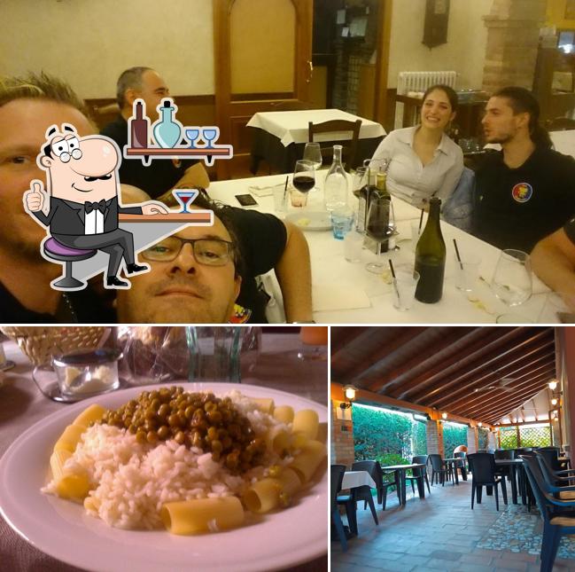 Gli interni di Trattoria La Campagnola