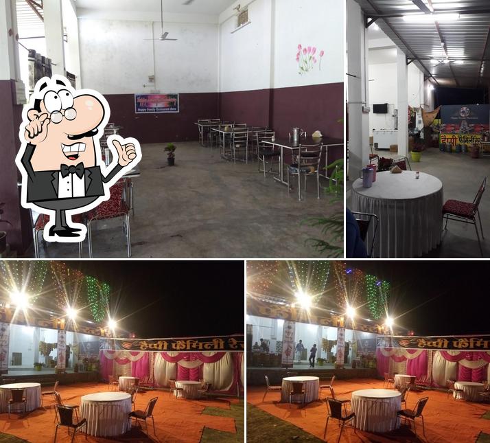 The interior of Happy Family Restaurant