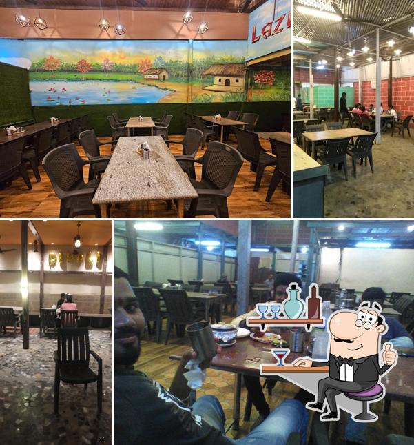 Check out how Laziz Dhaba - Best Biryani and Kebab Place on Mumbai Nasik Highway looks inside