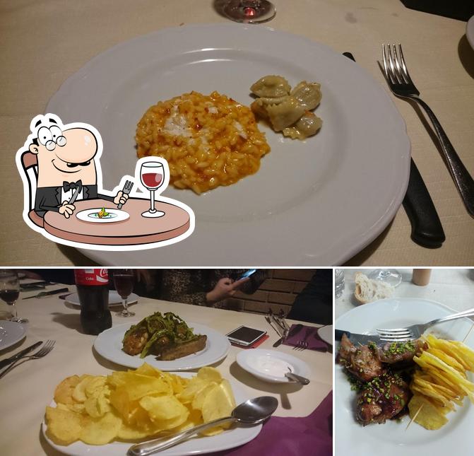 La cibo e birra del ristorante