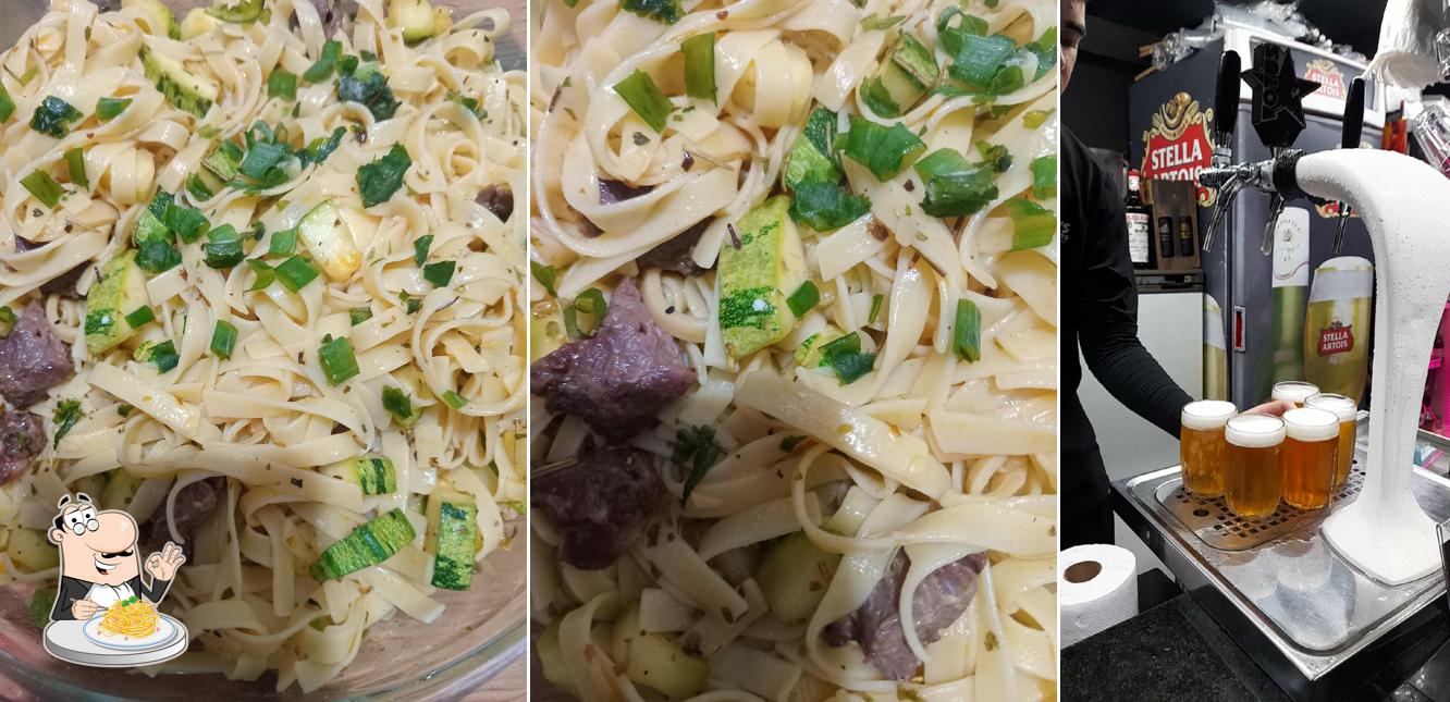 Espaguete carbonara em ESPETOS E CHOPP JHONYS