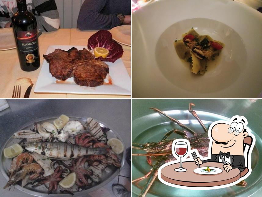 Cibo al Ristorante Trampolines Carbinia