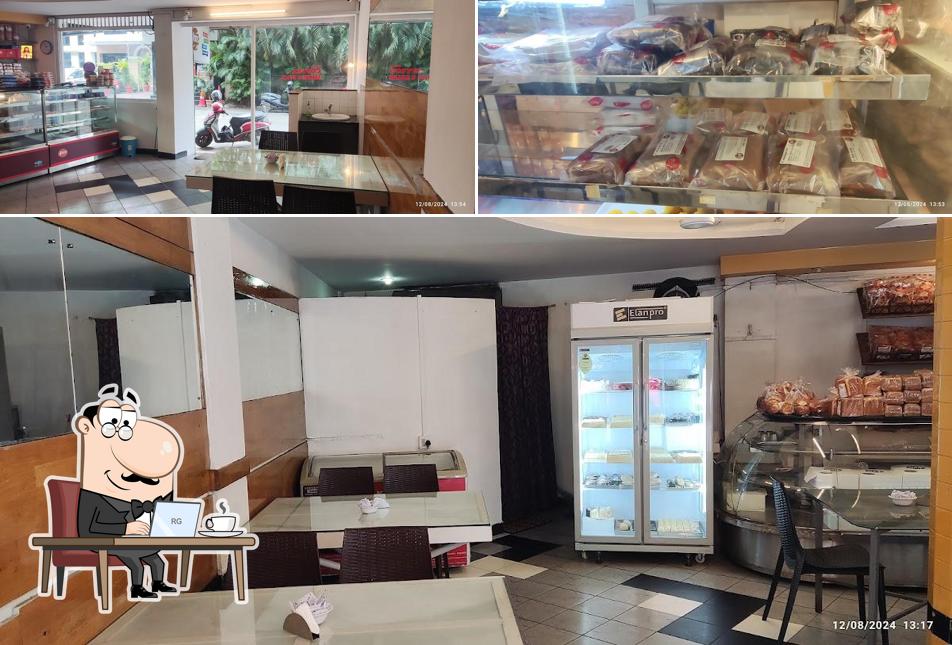 Take a seat at one of the tables at Anns Bakery & Confectionery