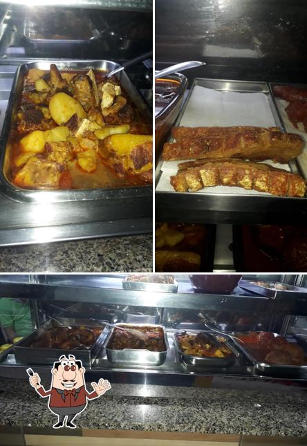 Entre diferentes coisas, comida e interior podem ser encontrados no Bar 2 Irmãos Potiguar's