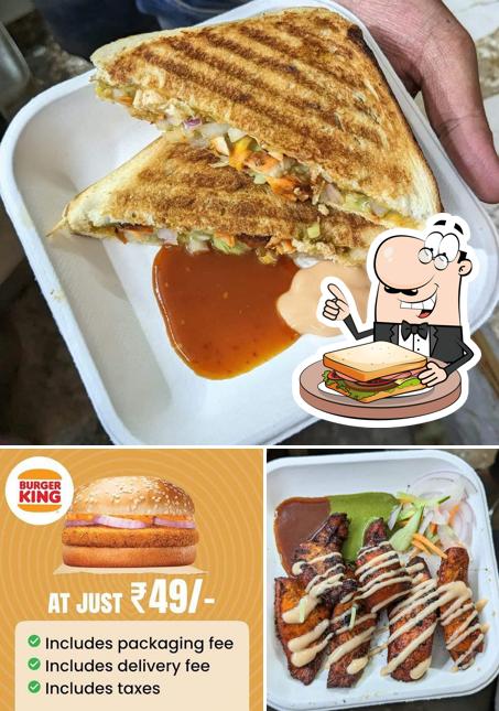 Grilled cheese sandwich at BULLETWALE BBQ