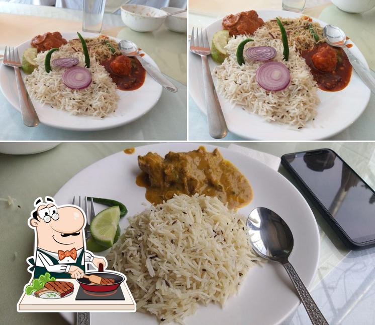 Get meat dishes at CAFE TREATS