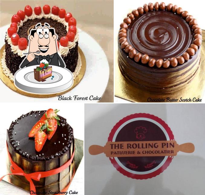Chocolate cake at The Rolling Pin Cafe
