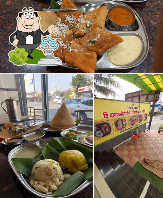 Among various things one can find exterior and food at The davangeri benne dosa hotel