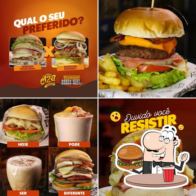 Peça um hambúrguer no Elza Lanches