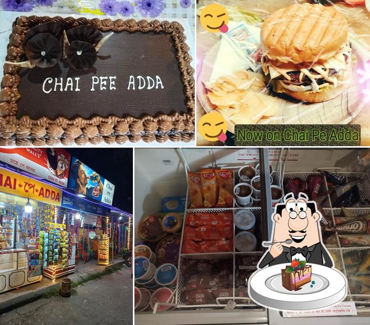 Chocolate cake at Chai pe Adda