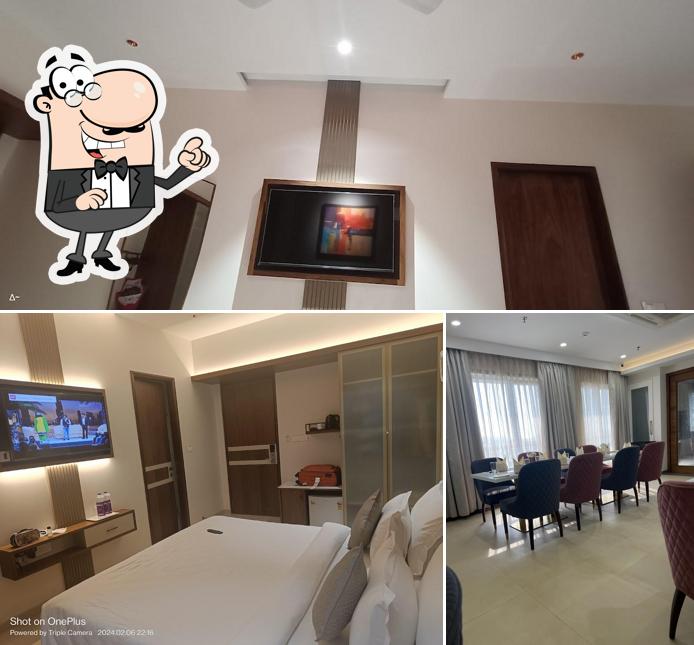 The interior of Pushpak Hotel and Restaurant