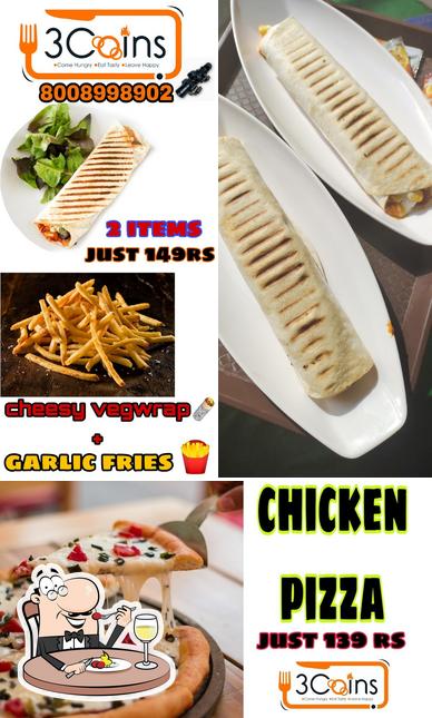 Food at 3 coins restaurant
