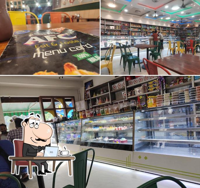The interior of AJ Sweets & Bakes