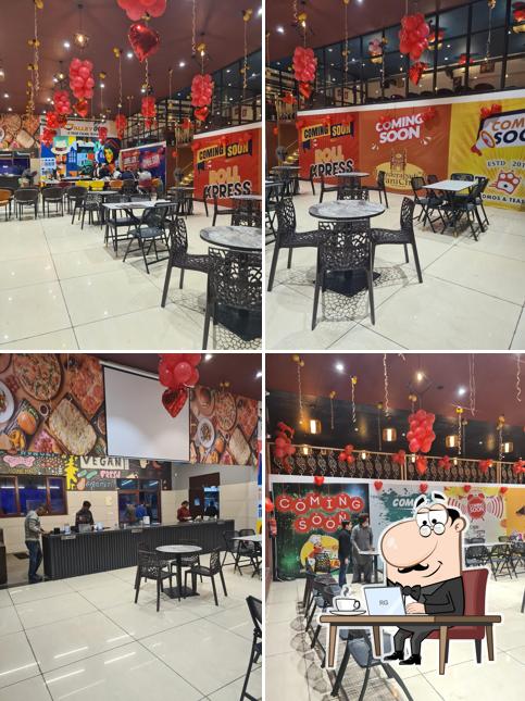 The interior of Green garden food court