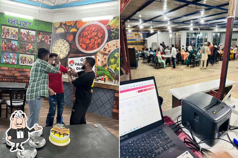 Check out how Om vaishno dhaba looks inside