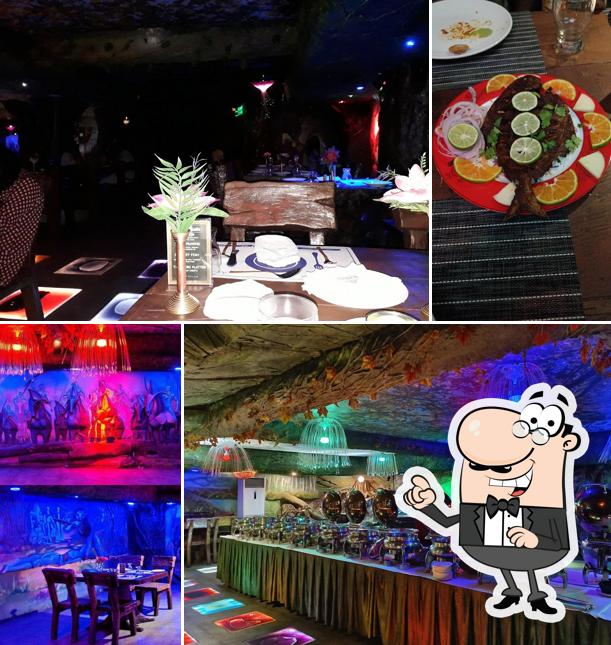 Take a seat at one of the tables at Yazhee World Restaurant