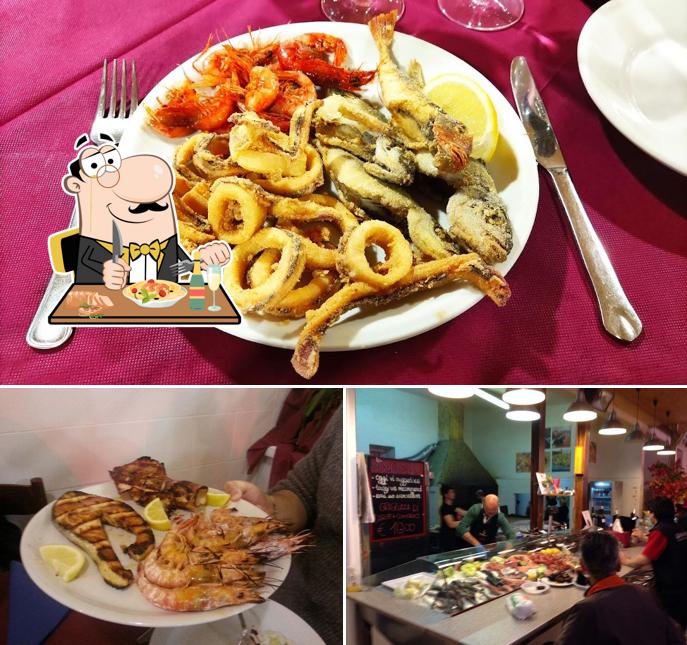 Platti al Ristorante di Pesce Boqueria