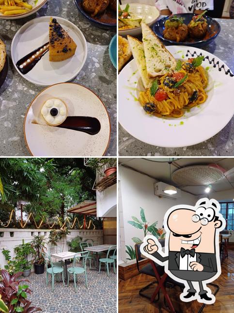 Take a seat at one of the tables at Bunosilo Artisanal Ballygunge