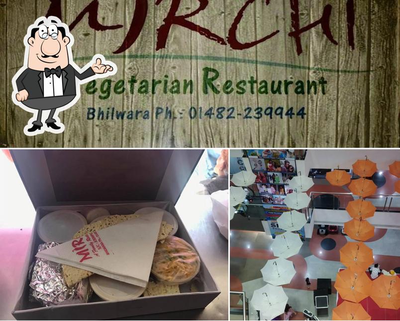 The interior of Mirchi Restaurant