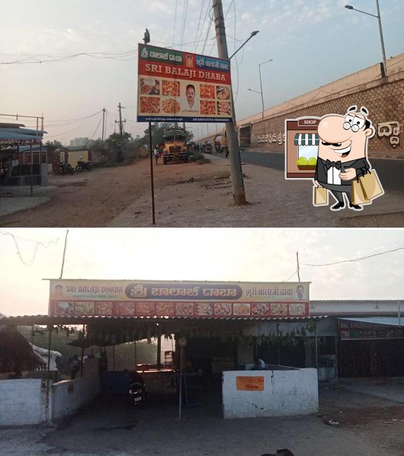 The exterior of BALAJI DHABA