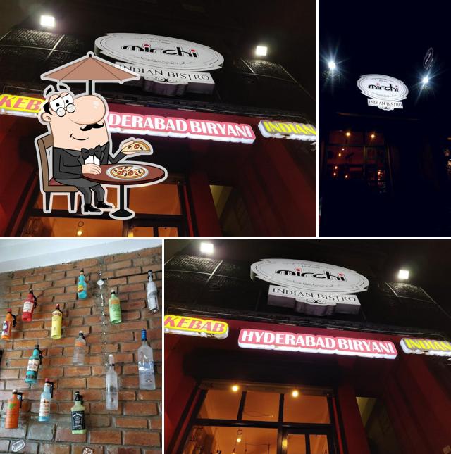 The exterior of Mirchi Indian Bistro (MIB)