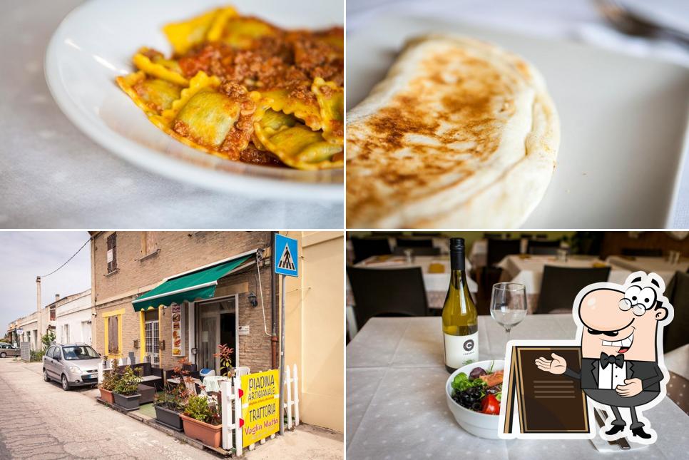 La immagine di esterno e cibo da Piadineria Trattoria Voglia Matta