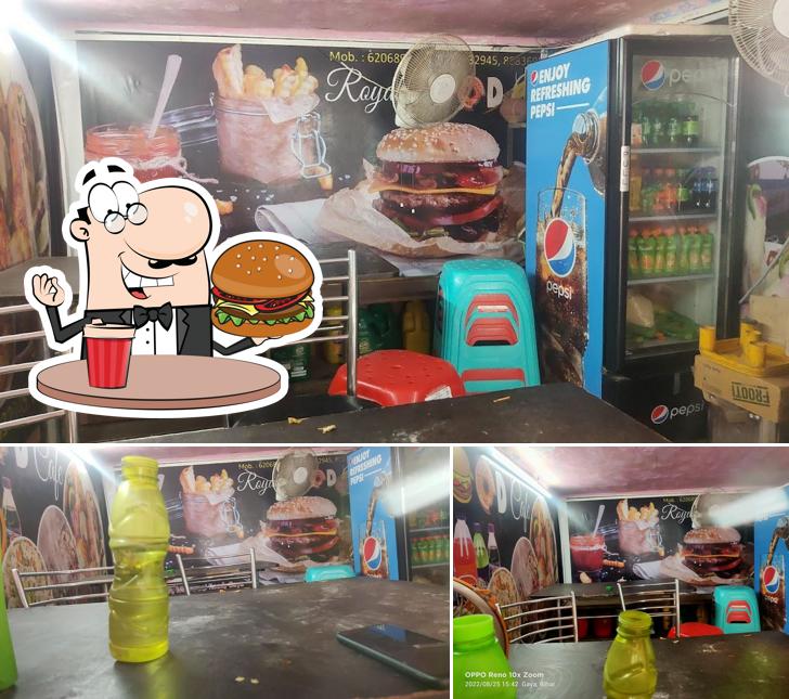 Get a burger at Royal food cafe