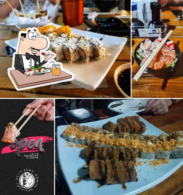 Platos en Sushi Bar Morita