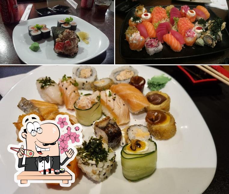 Rolos de sushi são oferecidos por My Sushi Restaurante Indaiatuba