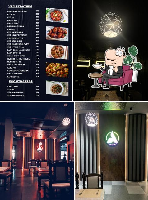 The interior of Anjani Family Restaurant