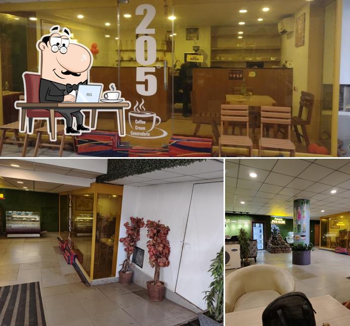 Check out how Cafe 205° looks inside