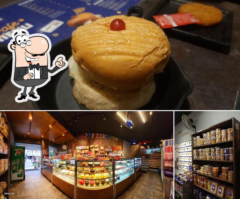 The image of Dolphin Bakes ‘N’ Ice Creams’s interior and food