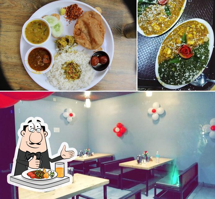 This is the image displaying food and interior at Hotel Panchratna