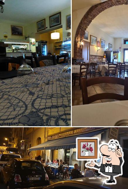 Gli interni di La Tramontana Ristorante Pizzeria