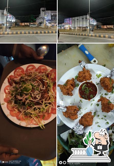 Among various things one can find exterior and food at Black Berry Lounge