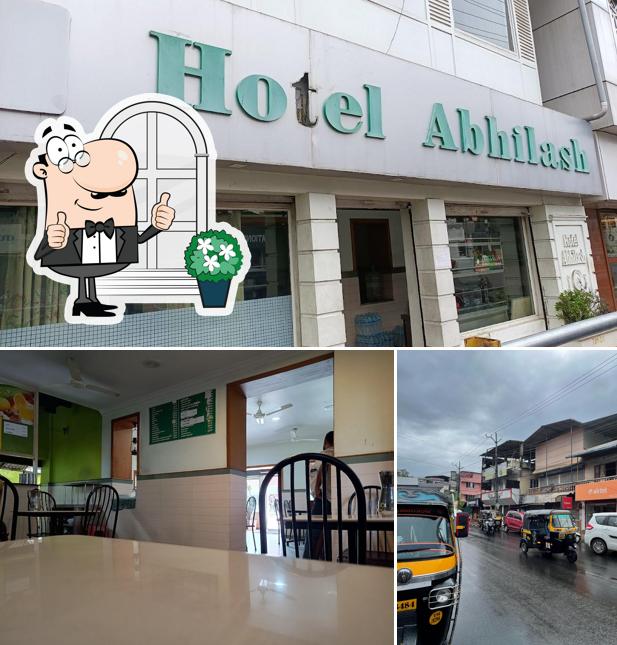 The exterior of Abhilash Hotel Thiruvalla