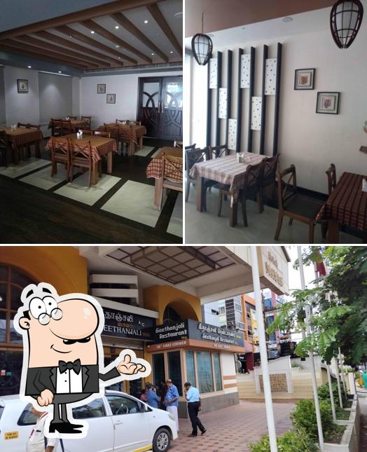 This is the picture showing interior and exterior at GEETHANJALI RESTAURANT