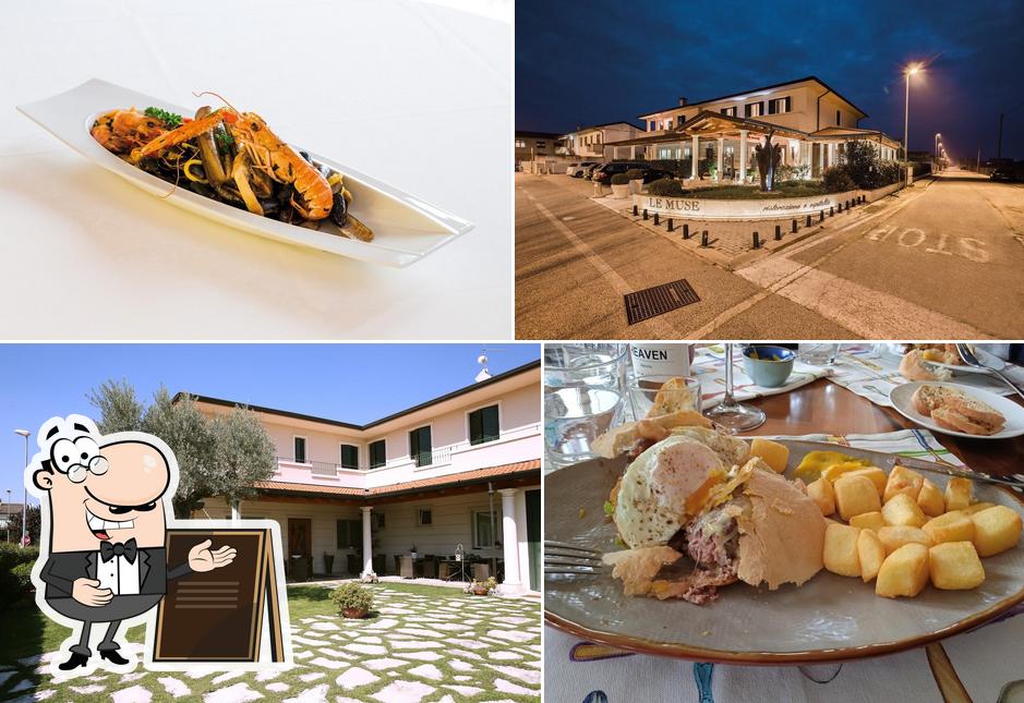 Guarda la foto che mostra la esterno e cibo di Le Muse Ristorante-Burger Bistrò e Hotel